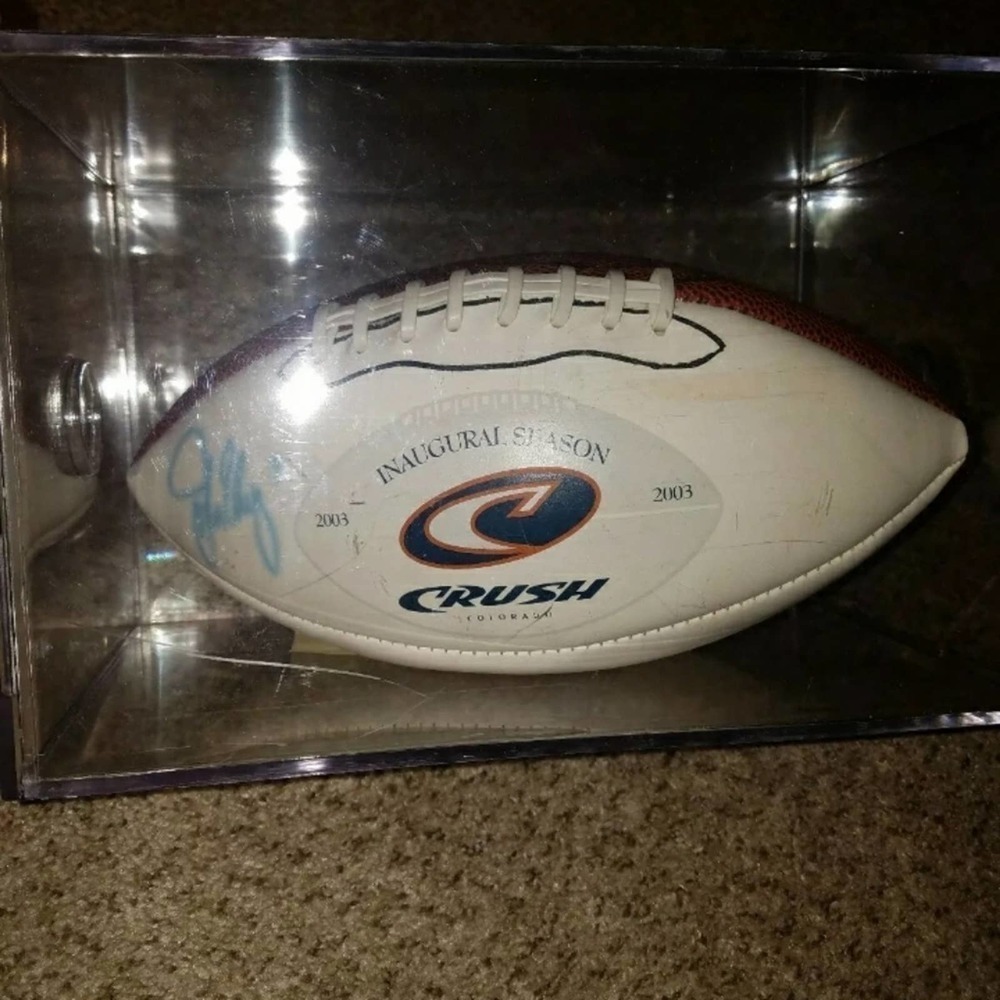 RARE 2003 John Elway Colorado Crush Football Case
